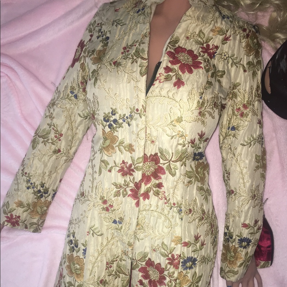 Firuze brocade coat